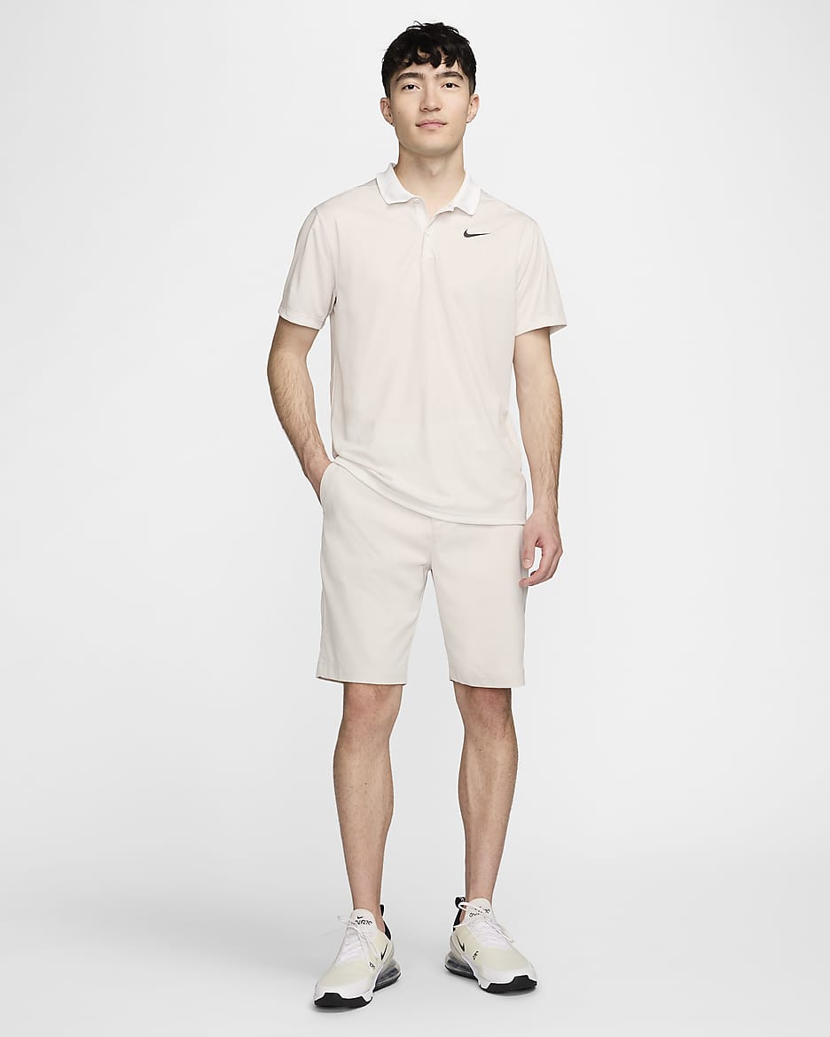 Nike Victory+ Men's Dri-FIT Golf Polo - Light Bone/Summit White/Black