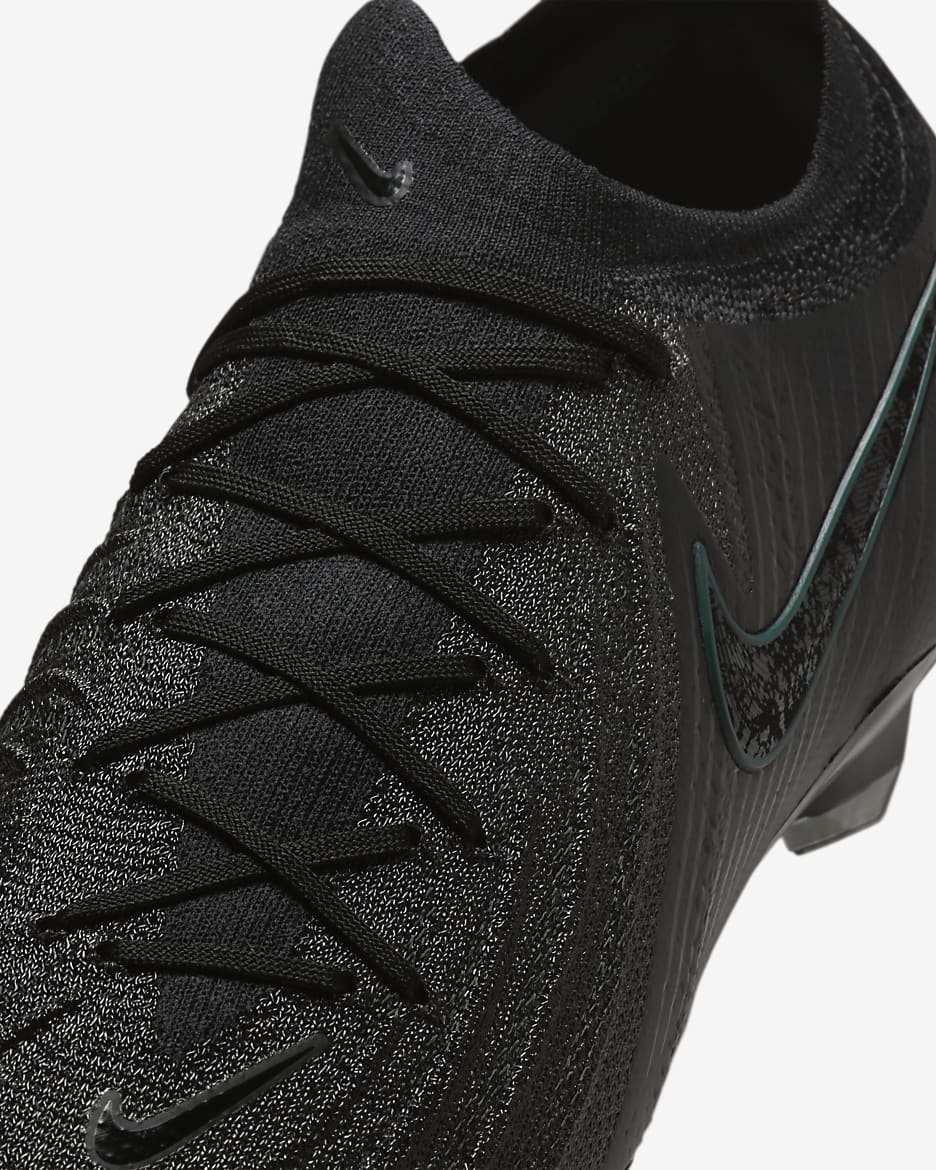 Chaussure de foot à crampons basse FG Nike Phantom GX 2 Elite - Noir/Deep Jungle/Noir