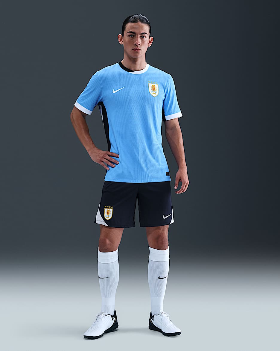 Shorts de fútbol de tejido Knit Nike Dri-FIT para hombre Uruguay Strike - Obsidiana oscuro/Gris niebla/Gris niebla