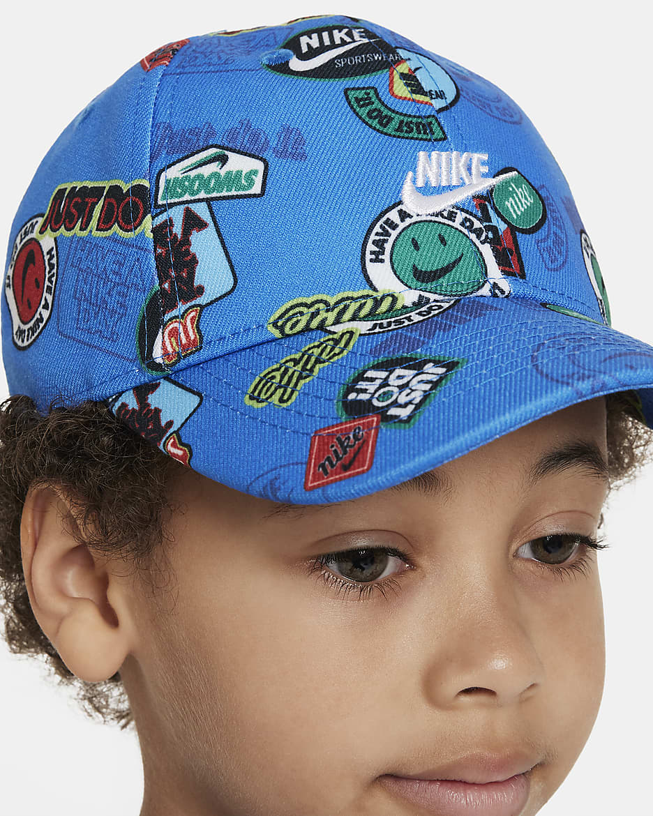 Gorra estampada con visera curva para niños talla pequeña Nike - Azul foto claro