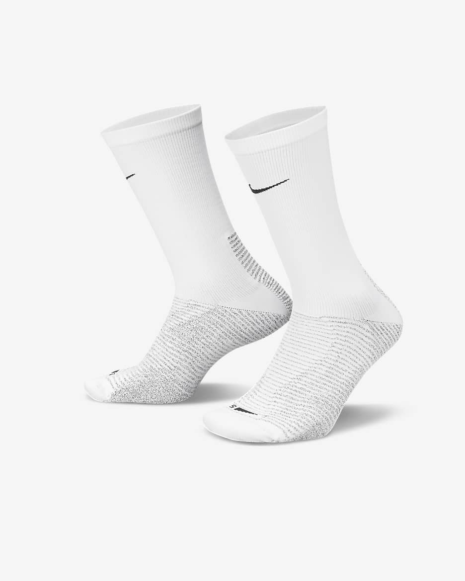 Calze da calcio NikeGrip Vapor Strike di media lunghezza - Bianco/Nero