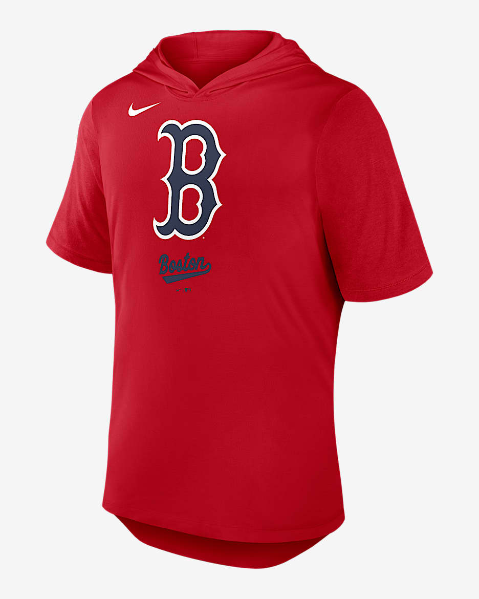 Playera Nike Dri-FIT de la MLB con gorro para hombre Boston Red Sox Logo - Rojo
