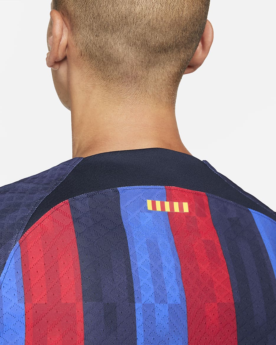 F.C. Barcelona 2022/23 Match Home Men's Nike Dri-FIT ADV Football Shirt - Obsidian/Sesame