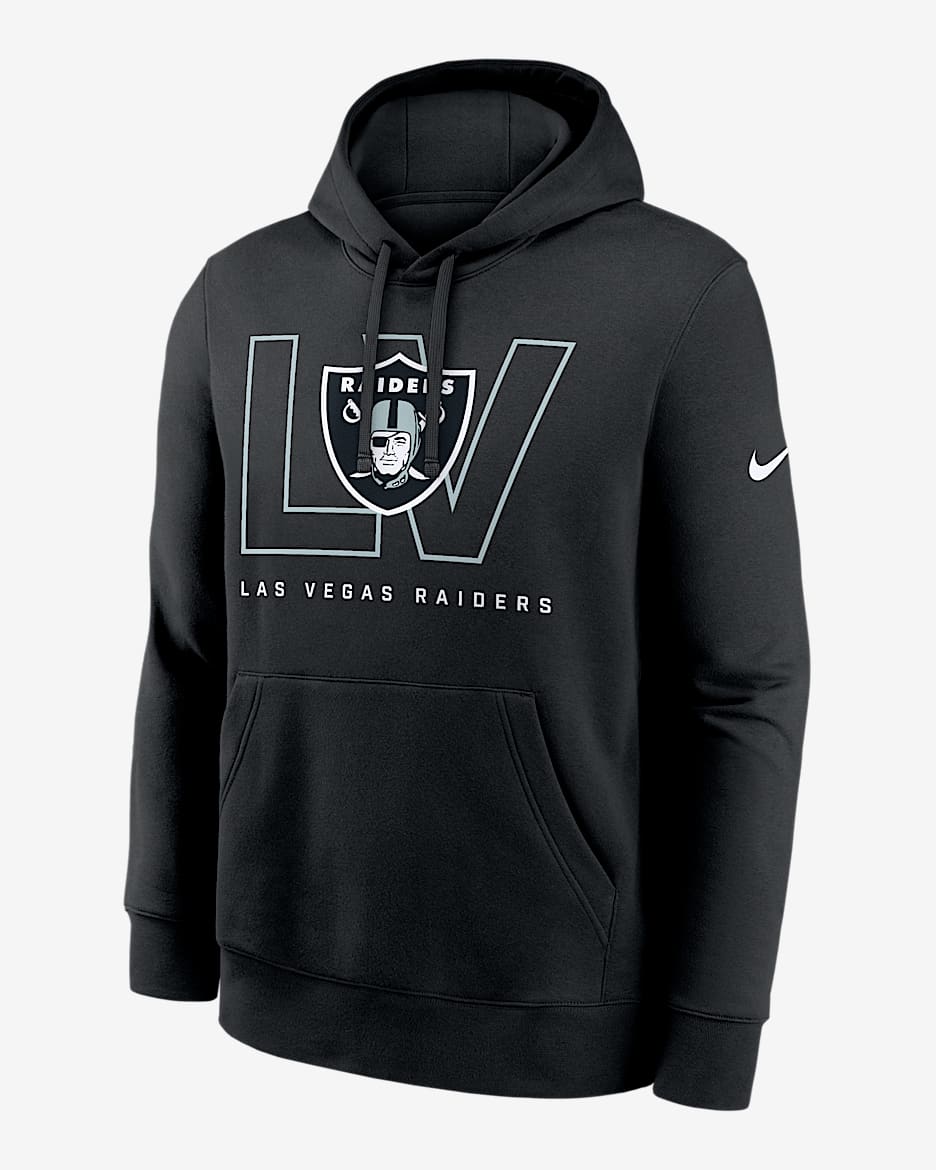 Las Vegas Raiders Busted Play Club Men's Nike NFL Pullover Hoodie - Black