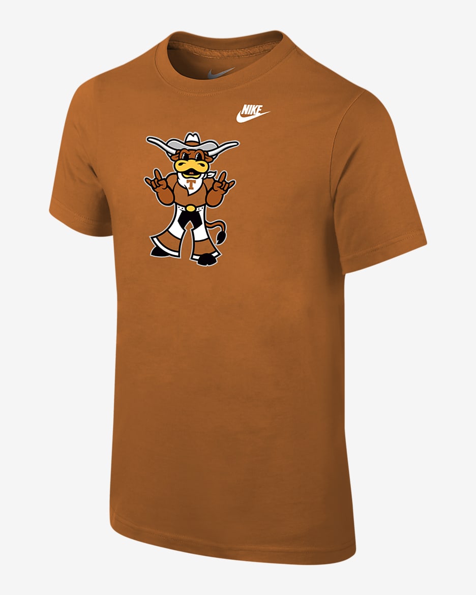 Texas Big Kids' (Boys') Nike College T-Shirt - Desert Orange