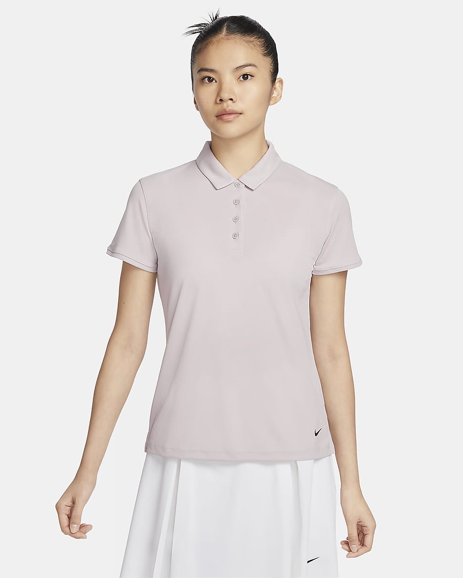 Nike Dri-FIT Victory Women's Golf Polo - Platinum Violet/Black