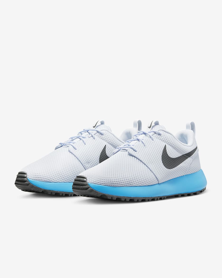 Calzado de golf para hombre Roshe G Next Nature - Gris fútbol/Azul relámpago/Gris hierro