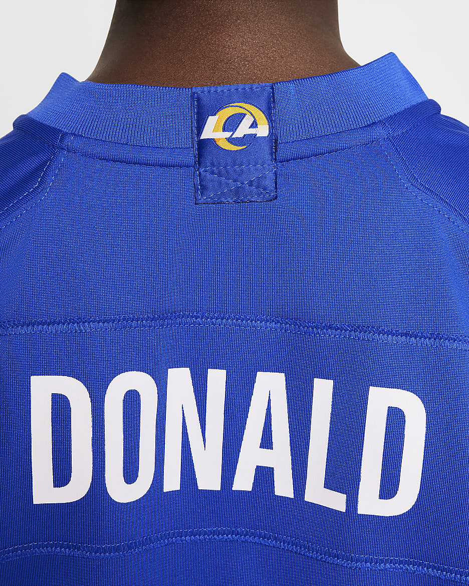 Aaron Donald Los Angeles Rams Samarreta Nike NFL Game - Nen/a - Hyper Royal