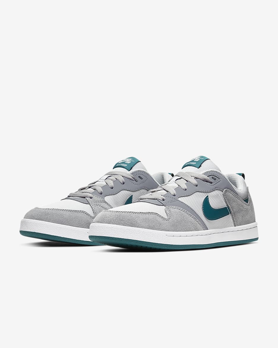 Nike SB Alleyoop Skate Shoes - Particle Grey/Photon Dust/White/Geode Teal