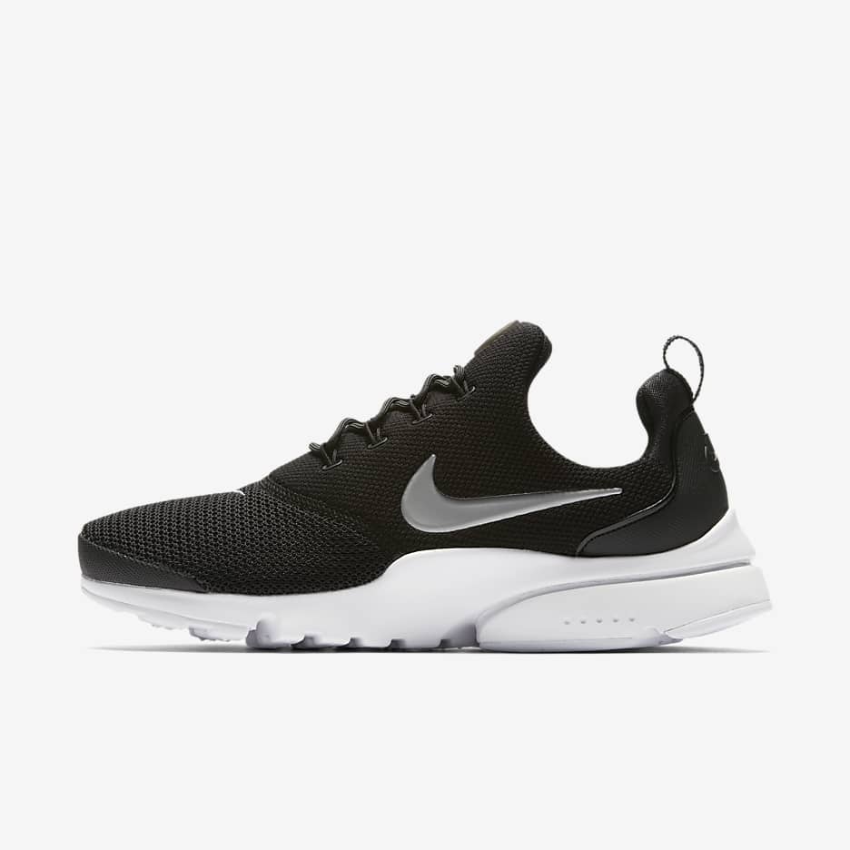 Chaussure Nike Presto Fly pour Femme - Noir/Blanc/Metallic Silver