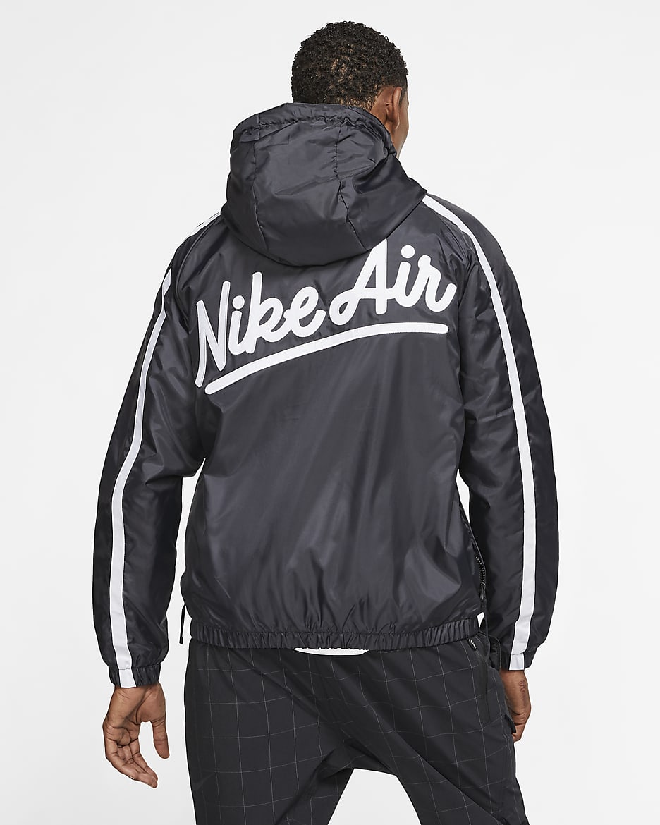 Nike Air Herren-Webjacke - Schwarz/Schwarz/Weiß