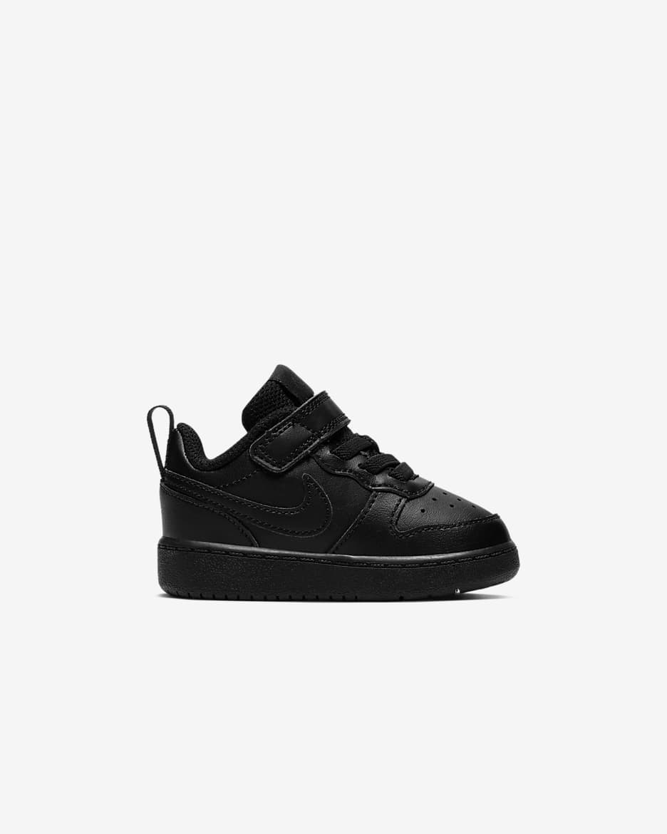 Nike Court Borough Low 2 Schuh für Babys und Kleinkinder - Schwarz/Schwarz/Schwarz