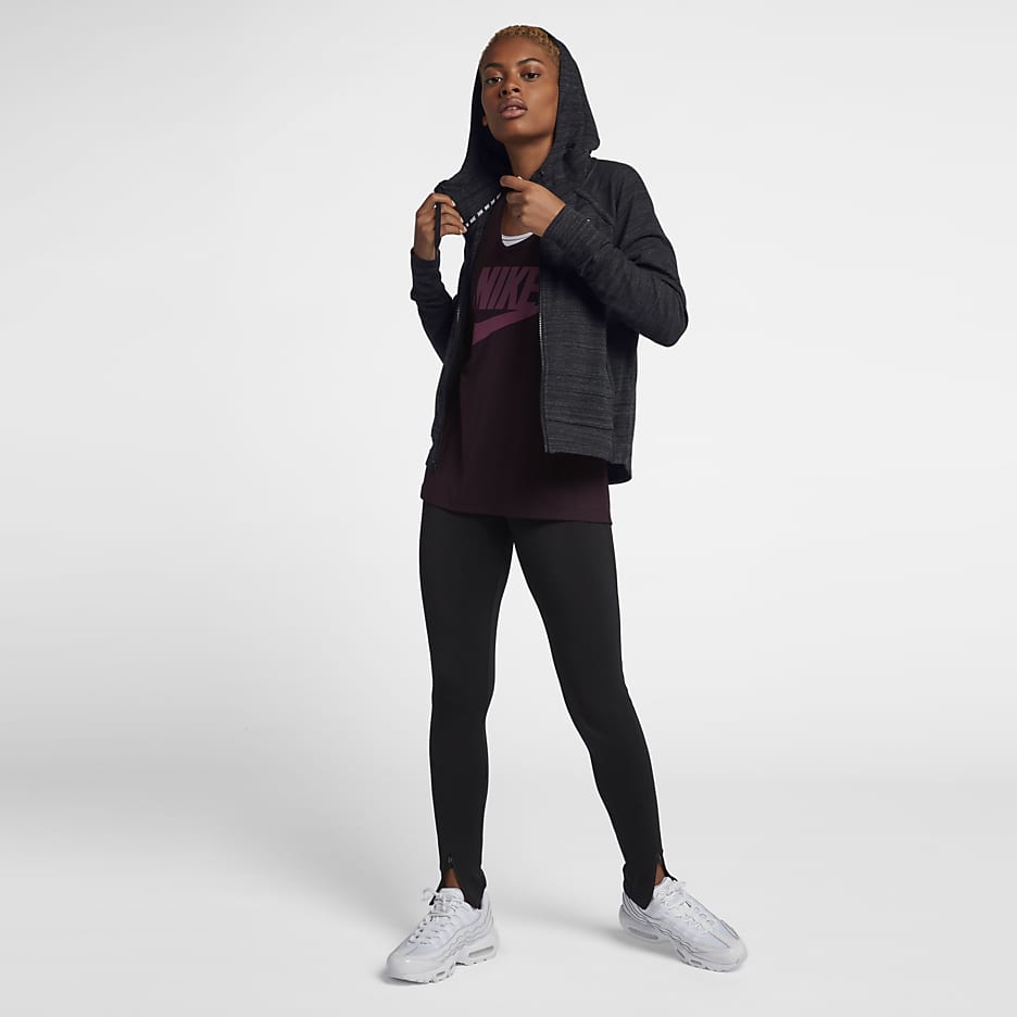 Nike Sportswear Advance 15 Women's Knit Jacket - Black/White