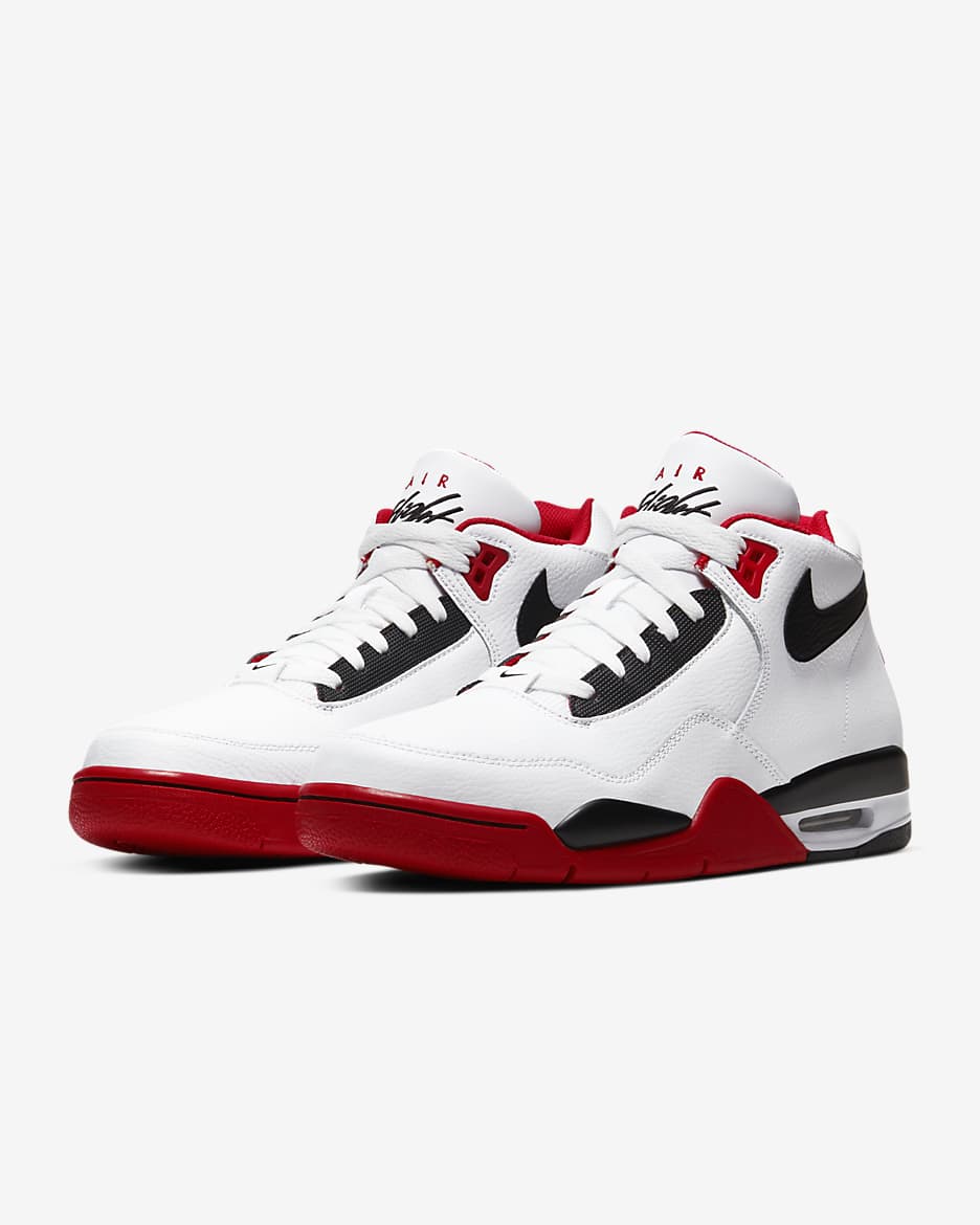 Nike Flight Legacy 男鞋 - 白色/University Red/黑色