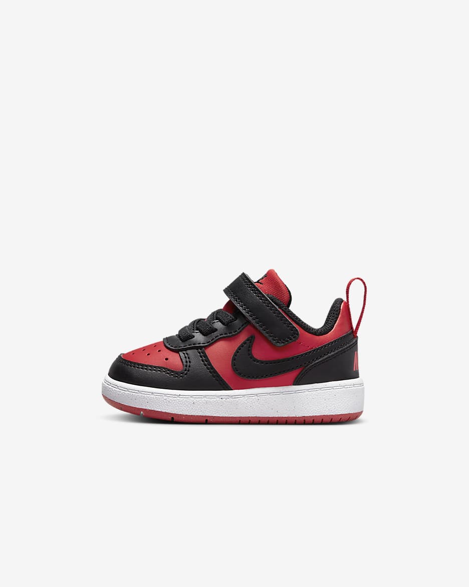 Nike Court Borough Low Recraft schoenen voor baby's/peuters - University Red/Wit/Zwart