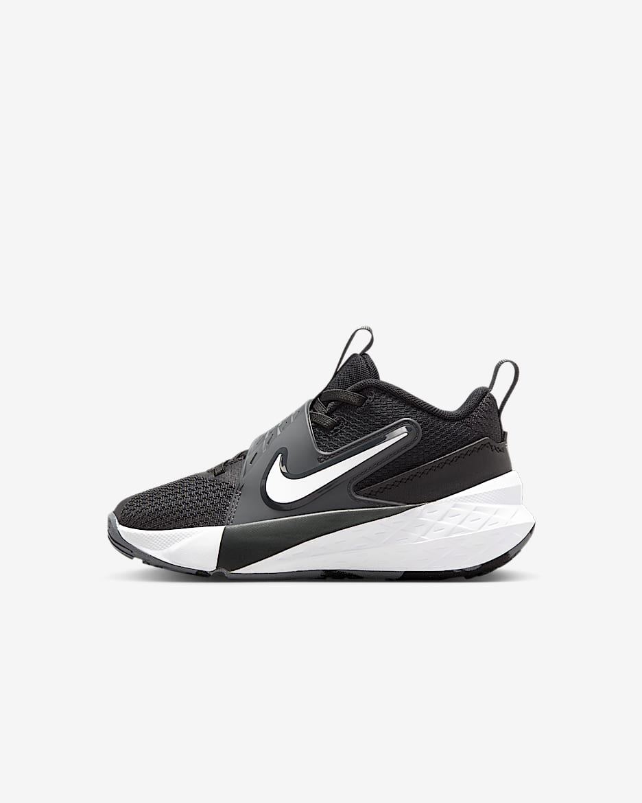 Tenis para niños de preescolar Nike Team Hustle D 12 - Negro/Antracita/Blanco