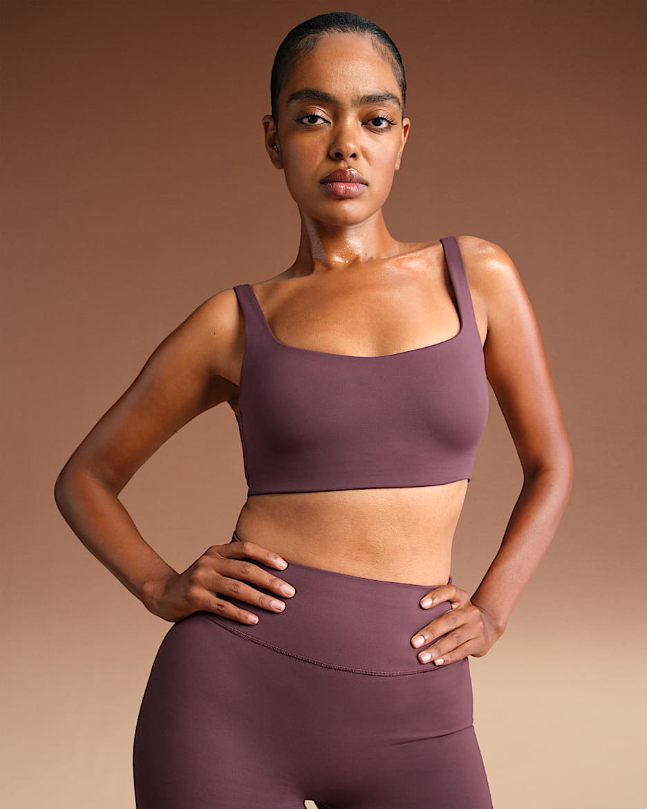 NikeSKIMS Matte Women's Scoop-Neck Bra - NSKM CURRANT