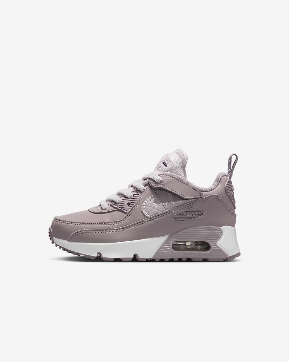 Nike Air Max 90 EasyOn Younger Kids' Shoes - Light Violet Ore/Pale Ivory/Summit White/Platinum Violet