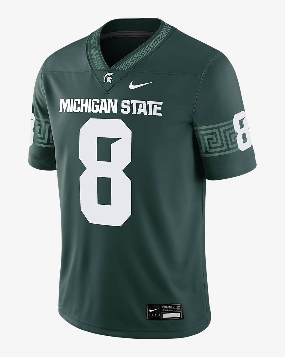 Michigan State Spartans Men's Nike Dri-FIT College Game Jersey - Green