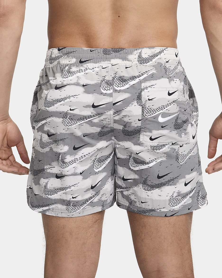 Nike Swim Flock Men's 5" Volley Shorts - Smoke Grey