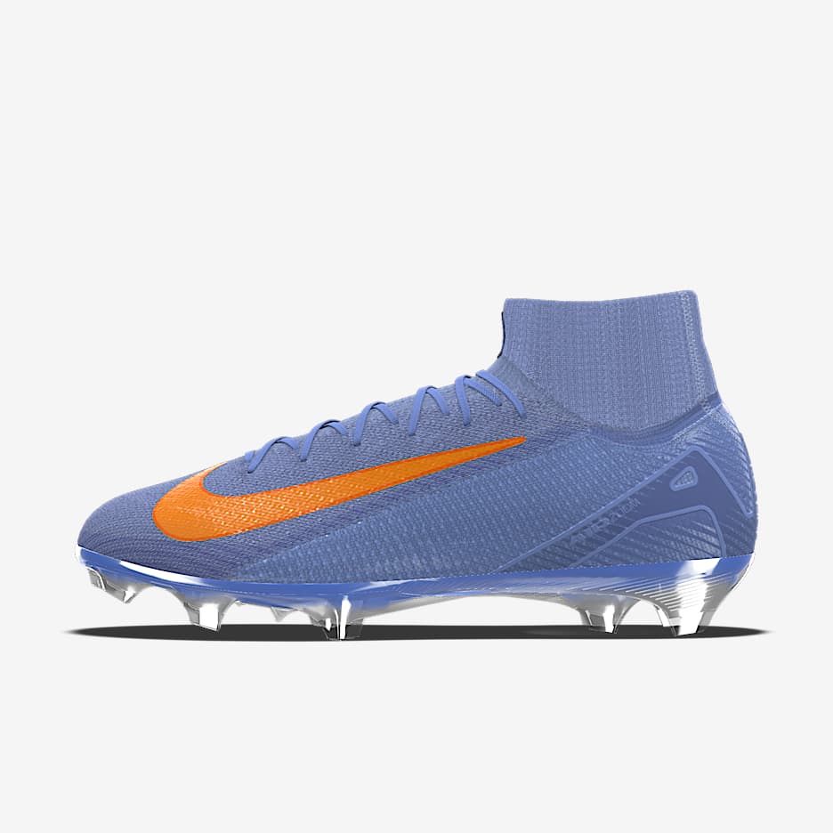 Chaussure de foot montante à crampons pour terrain sec personnalisable Nike Mercurial Superfly 10 Elite By You - Royal Pulse/Hyper Royal/Royal Pulse