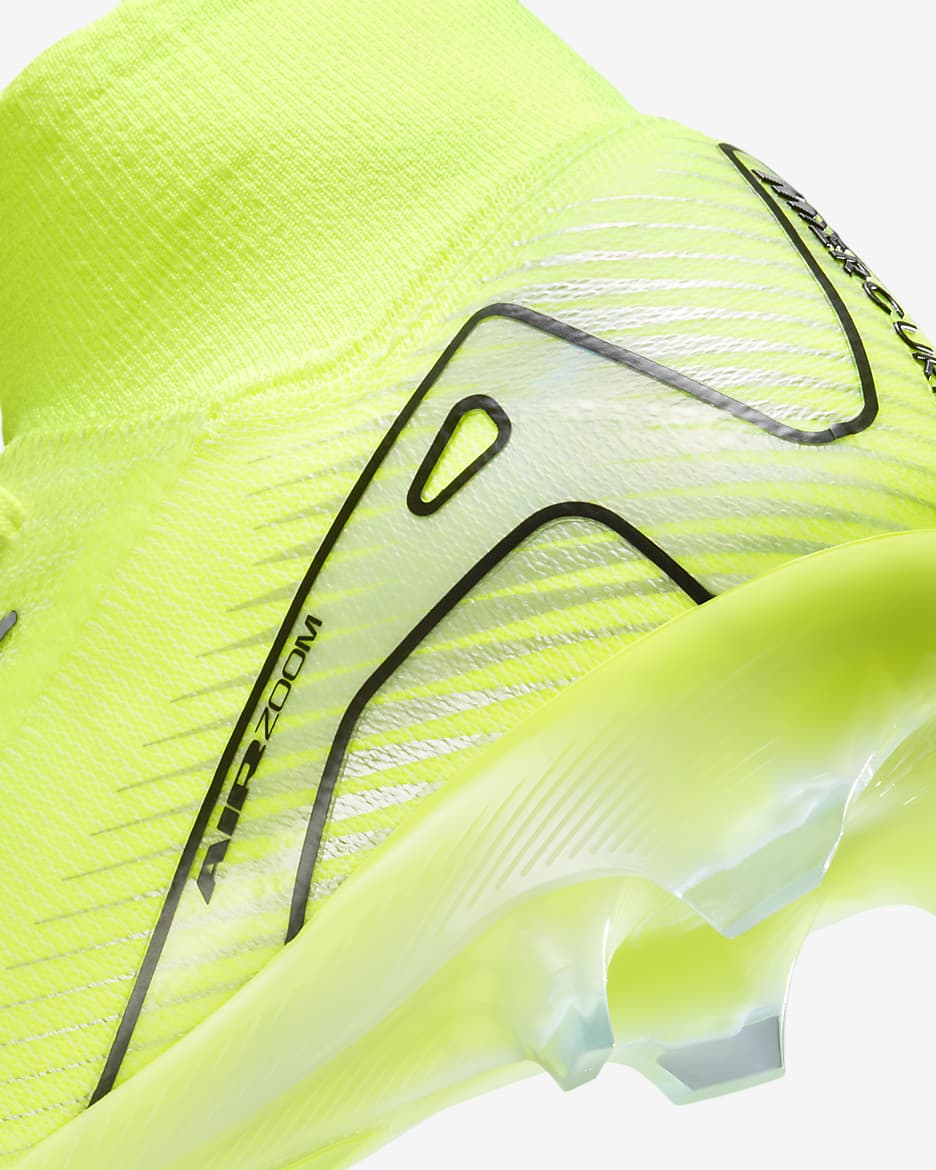 Nike Mercurial Superfly 10 Elite FG High-Top Football Boot - Volt/Black