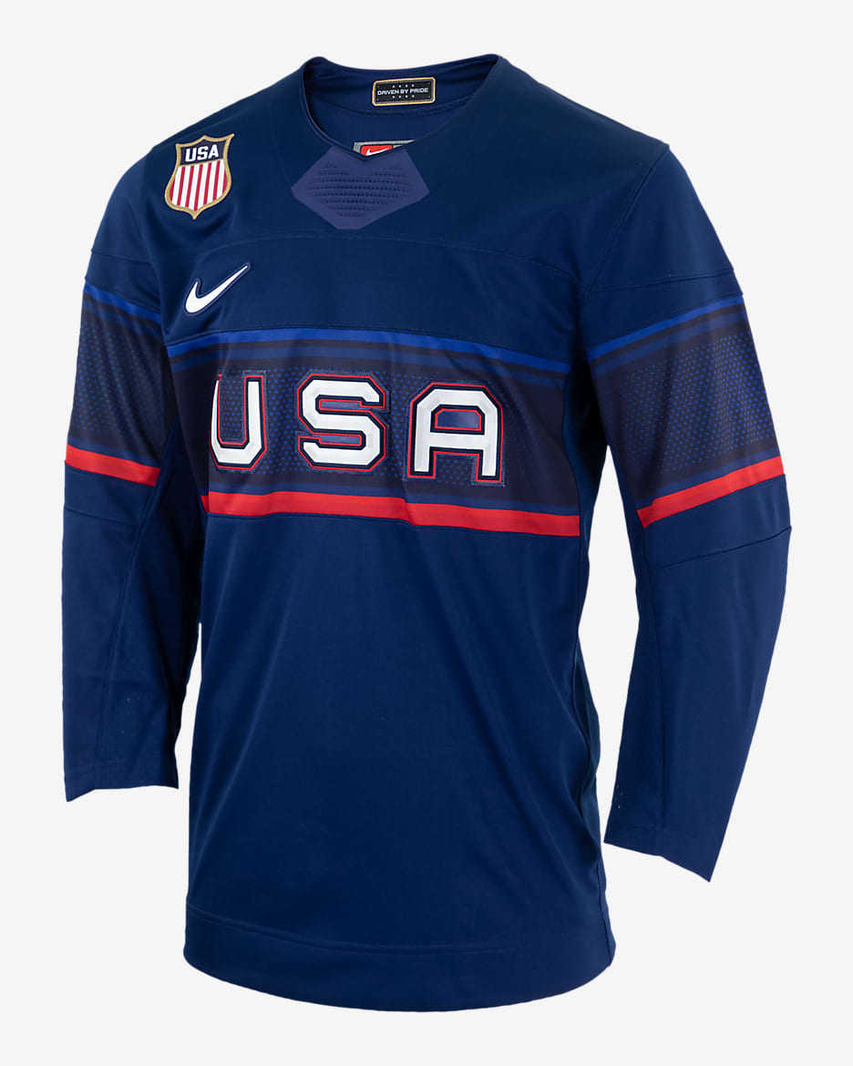 Jersey de hockey Nike para hombre U.S. - Azul vacío
