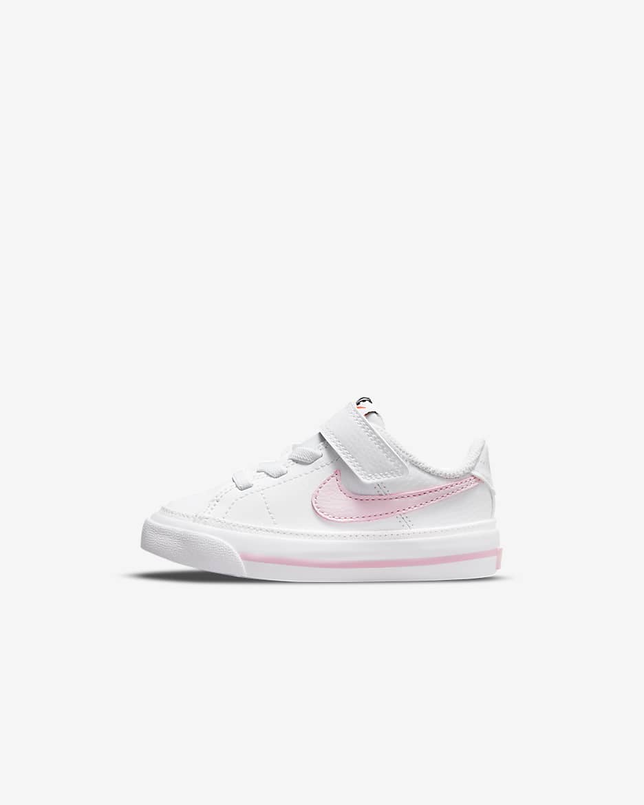 NikeCourt Legacy Baby/Toddler Shoes - White/Pink Foam