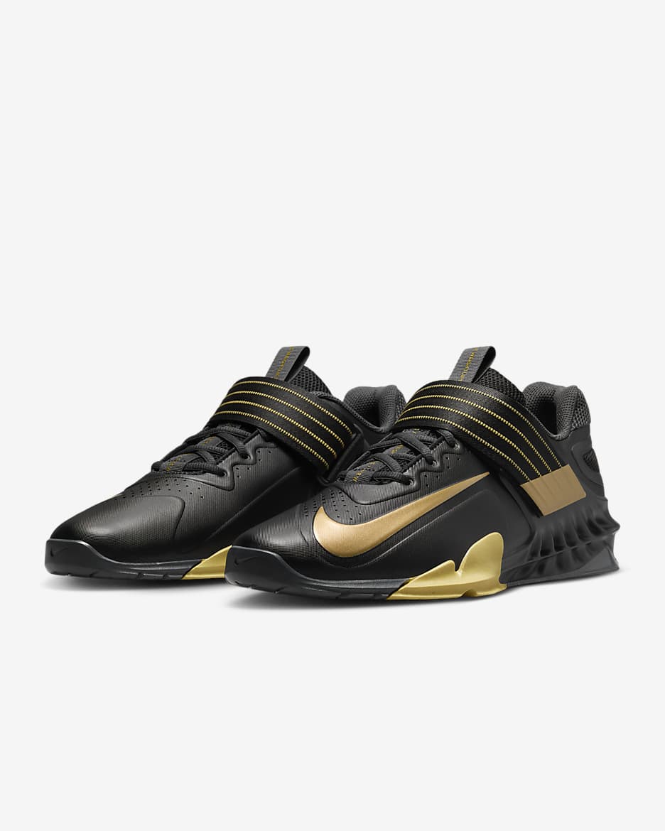 Nike Savaleos Weightlifting Shoes - Black/Anthracite/Infinite Gold/Metallic Gold