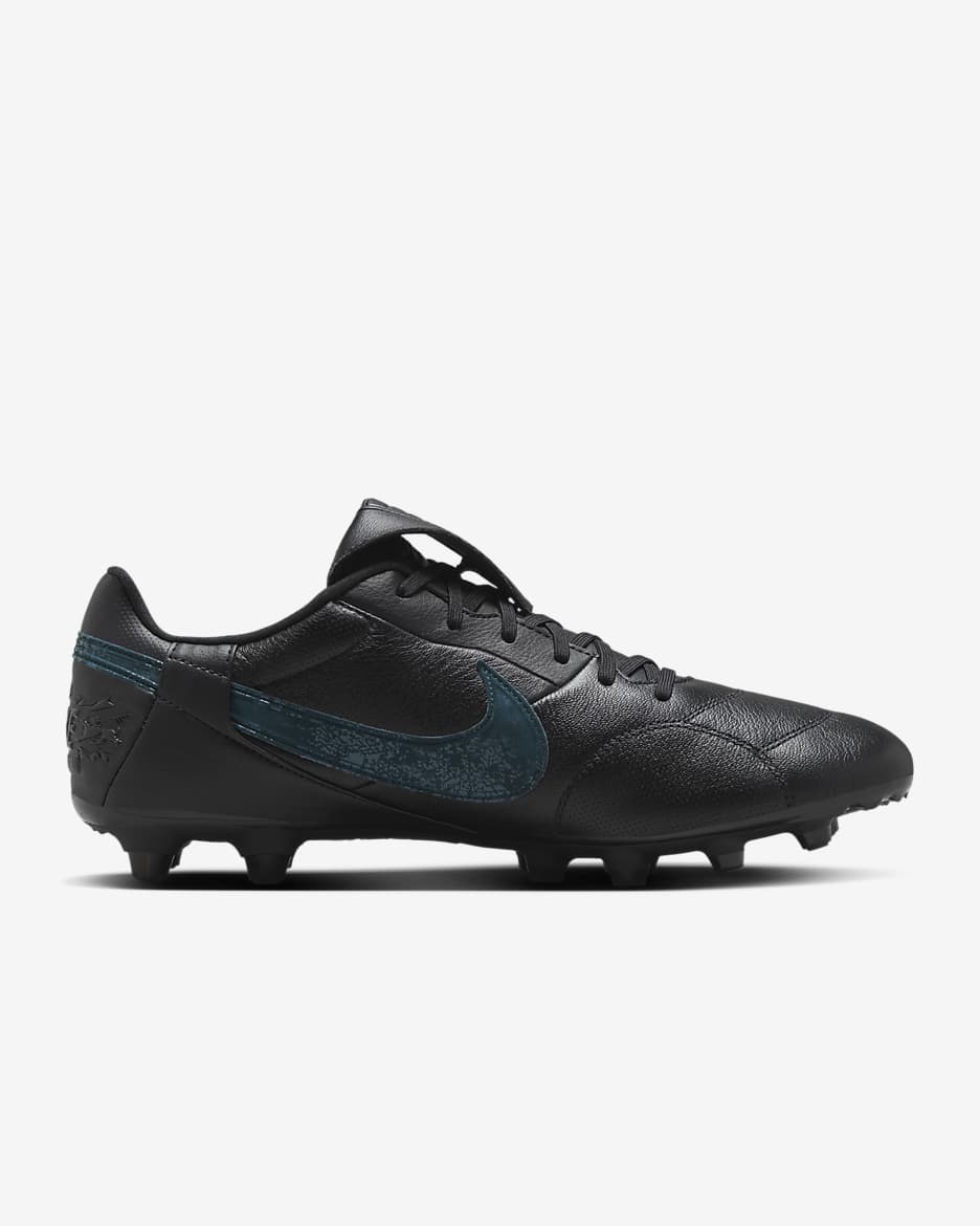 Nike Premier 3 FG Low-Top Football Boot - Black/Deep Jungle/Black