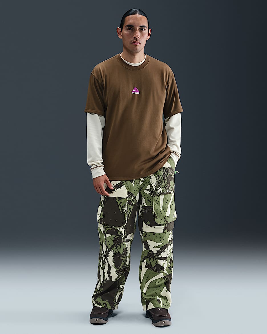 Nike ACG "Smith Summit" Men's Cargo Zip Pants - Light Khaki/Mosswood Brown/Summit White