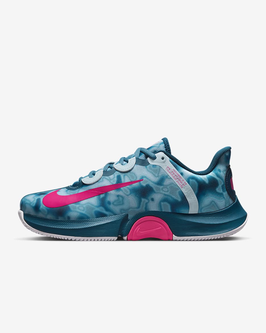 NikeCourt Air Zoom GP Turbo Naomi Osaka Women's Hard Court Tennis Shoes - Glacier Blue/Valerian Blue/Cerulean/Hyper Pink
