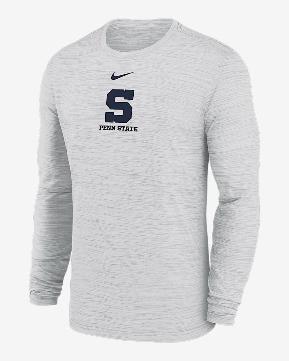 Penn State Sideline Velocity Men's Nike Dri-FIT College Long-Sleeve T-Shirt - White