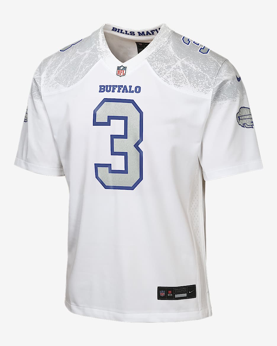 Damar Hamlin Buffalo Bills Rivalries Collection Big Kids' Nike NFL Game Jersey - White