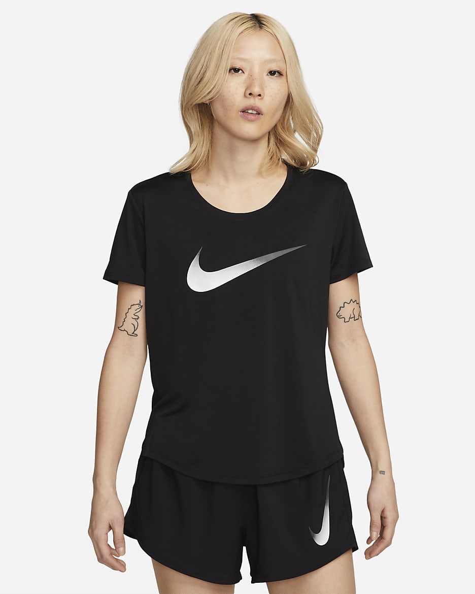 Nike Dri-FIT One Women's Short-Sleeve Running Top - Black