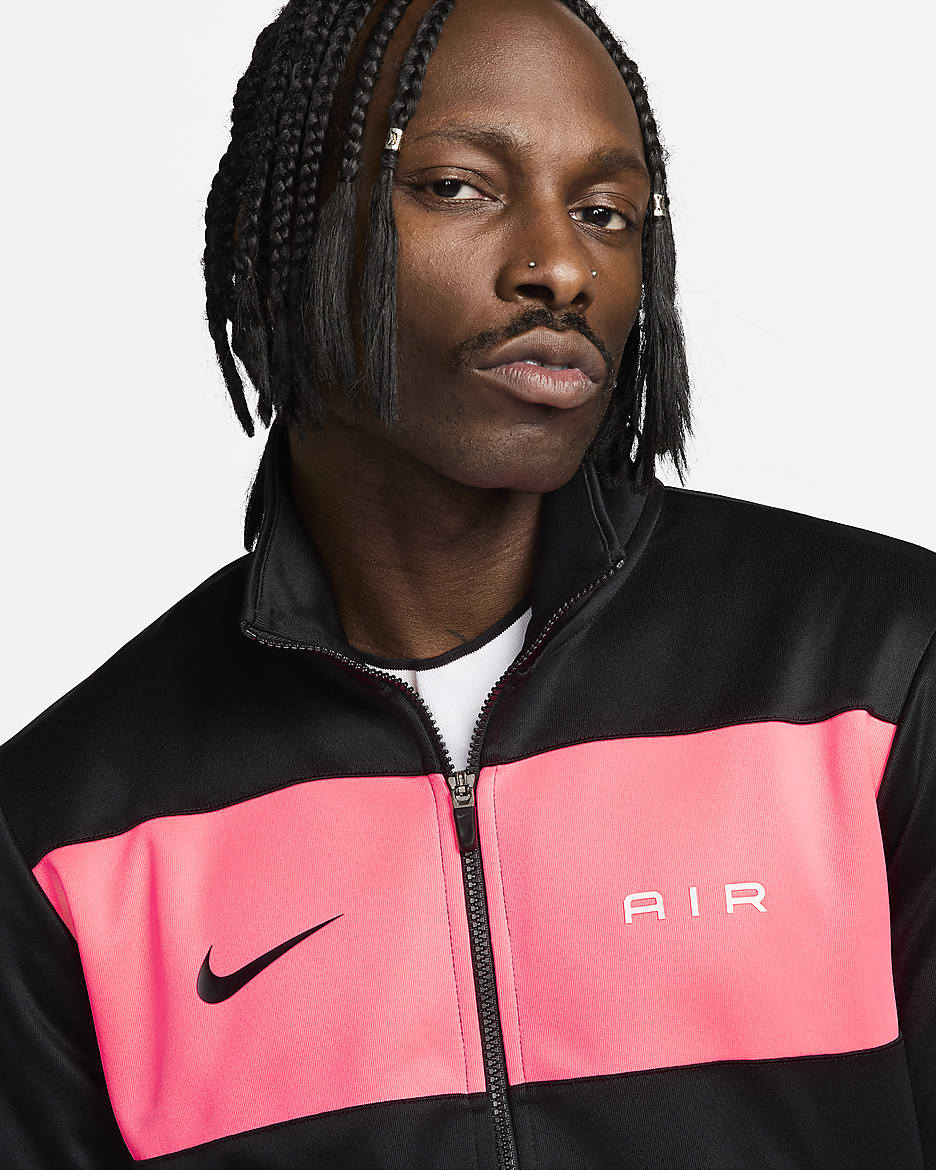 Nike Air Track-Jacket für Herren - Schwarz/Pink Foam