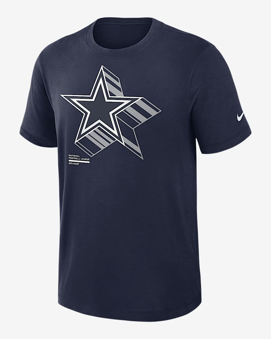 Playera Nike Dri-FIT de la NFL para hombre Dallas Cowboys Slub - Azul marino