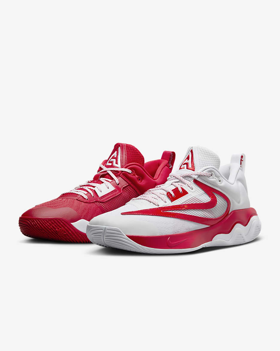 Tenis de básquetbol Giannis Immortality 3 ASW - Rojo universitario/Blanco