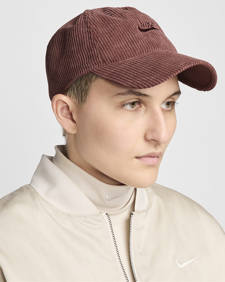 Nike Club Unstructured Corduroy Cap - Dark Pony/Dark Pony