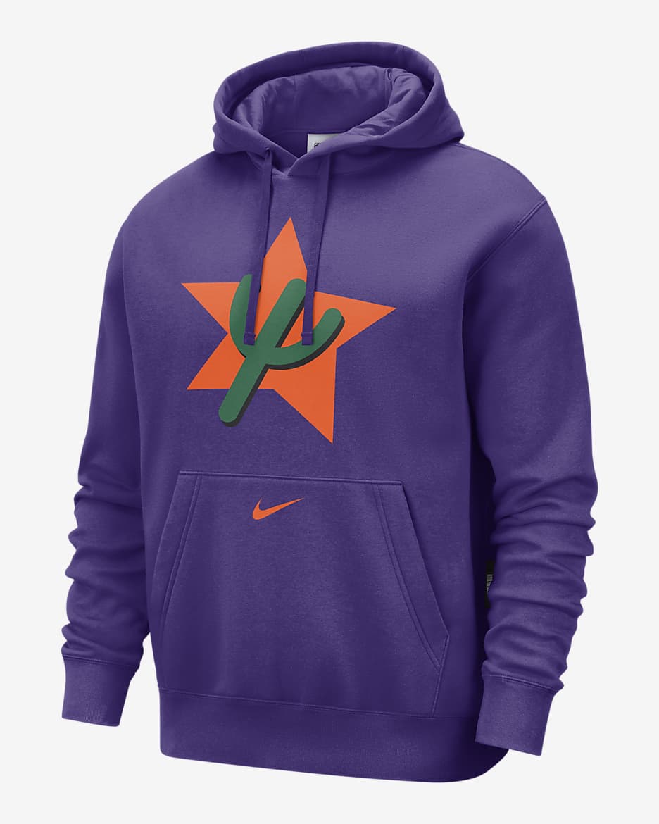 Phoenix Suns Club City Edition Men's Nike NBA Fleece Pullover Hoodie - Field Purple/White