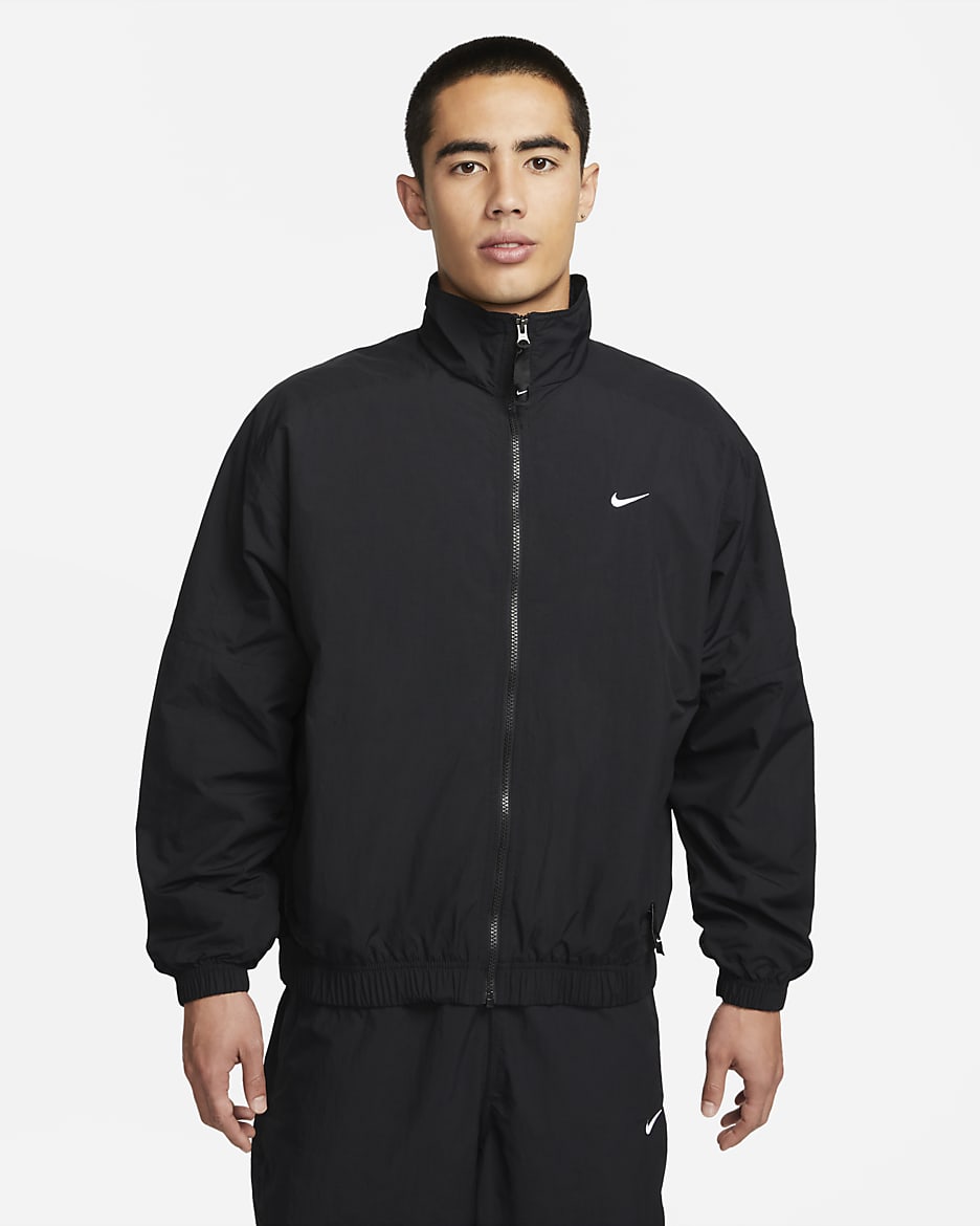 Nike Sportswear Solo Swoosh Men's Tracksuit Jacket - Black/White