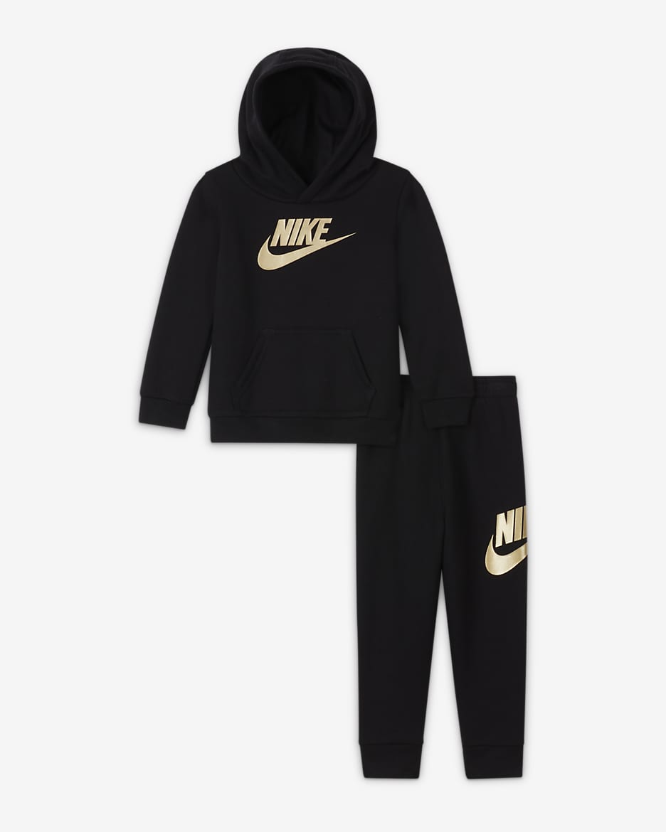 Nike Sportswear Club Fleece Baby (12-24M) Hoodie and Pants Set - Black