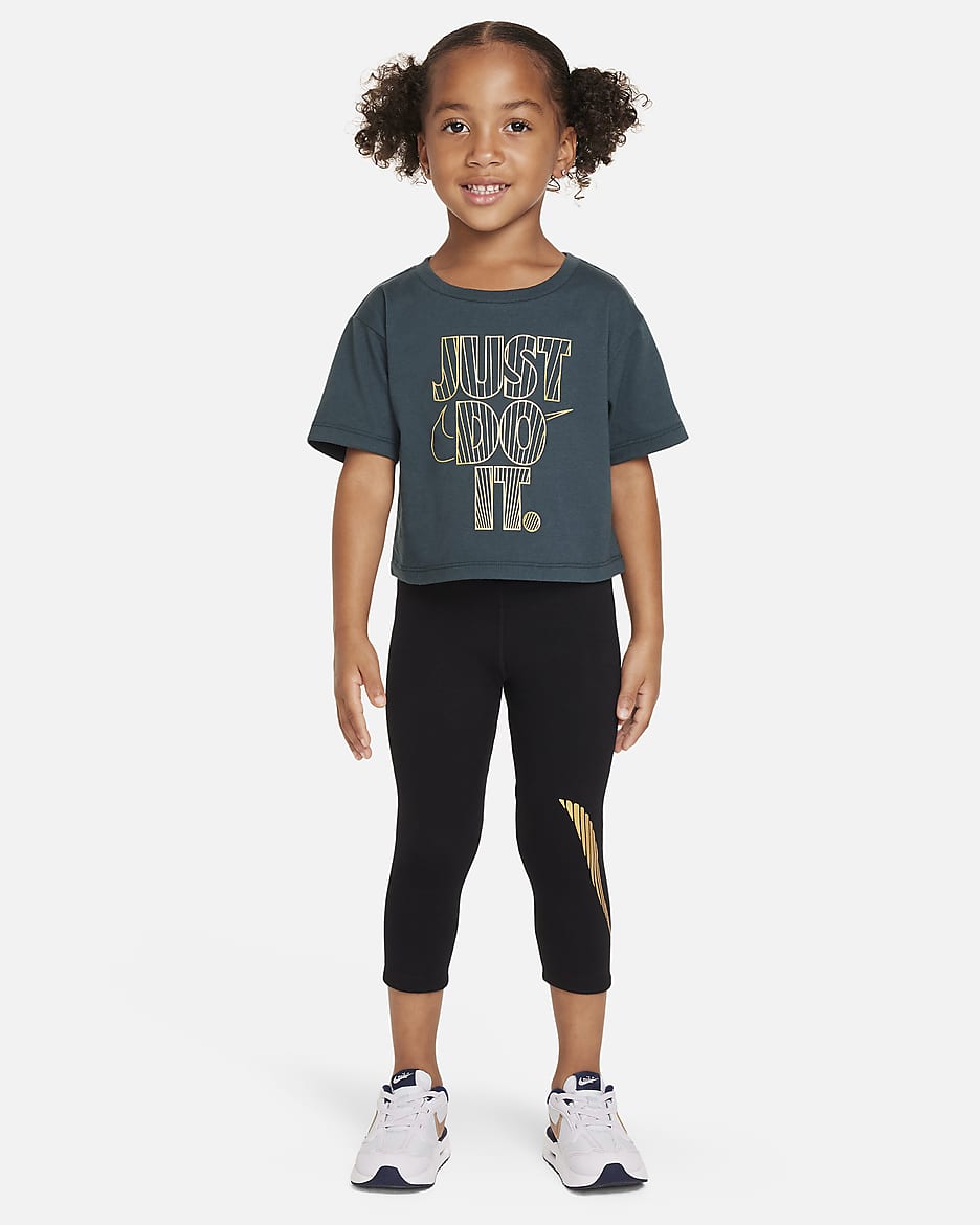 Nike Shine Boxy Tee Toddler T-Shirt - Deep Jungle