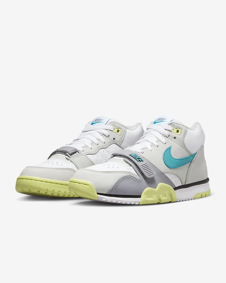 Nike Air Trainer 1 Men's Shoes - White/Neutral Grey/Cement Grey/Teal Nebula