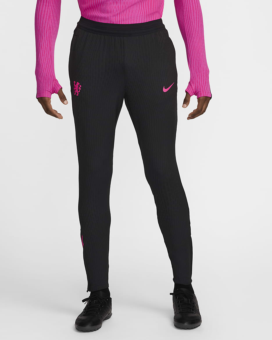 Chelsea F.C. Strike Elite Third Men's Nike Dri-FIT ADV Football Knit Pants - Black/Pink Prime/Pink Prime