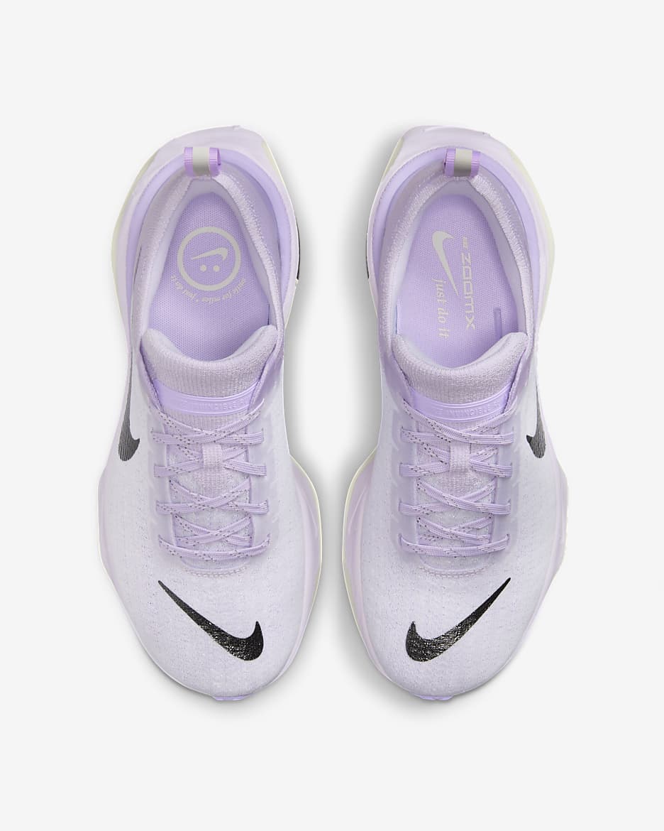 Nike Invincible Run 3 Straßenlaufschuh für Damen - Barely Grape/Lilac Bloom/Sail/Schwarz