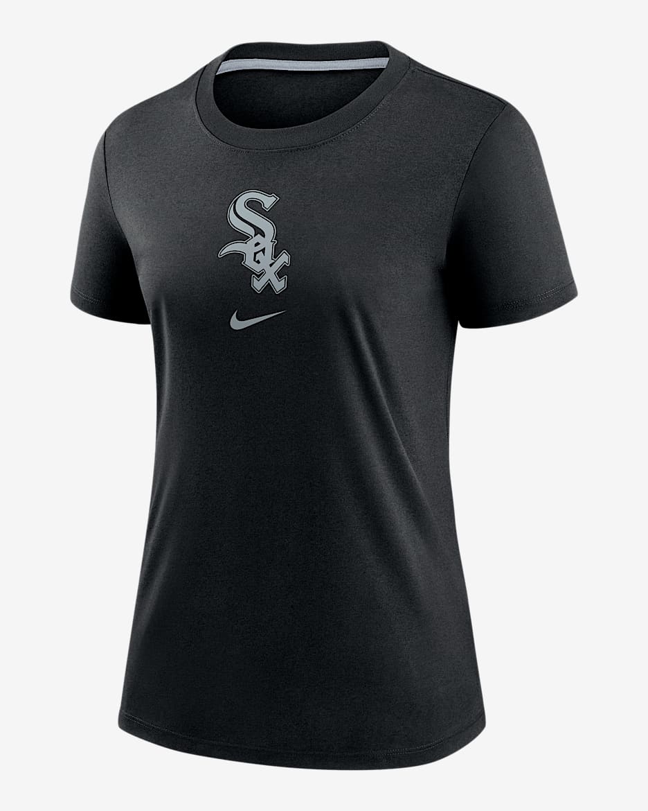 Playera Nike de la MLB para mujer Chicago White Sox Authentic Collection Early Work - Negro