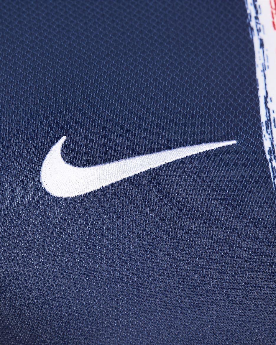 Paris Saint-Germain 2024/25 Stadyum İç Saha Nike Dri-FIT Erkek Futbol Taraftar Forması - Midnight Navy/Midnight Navy/Beyaz