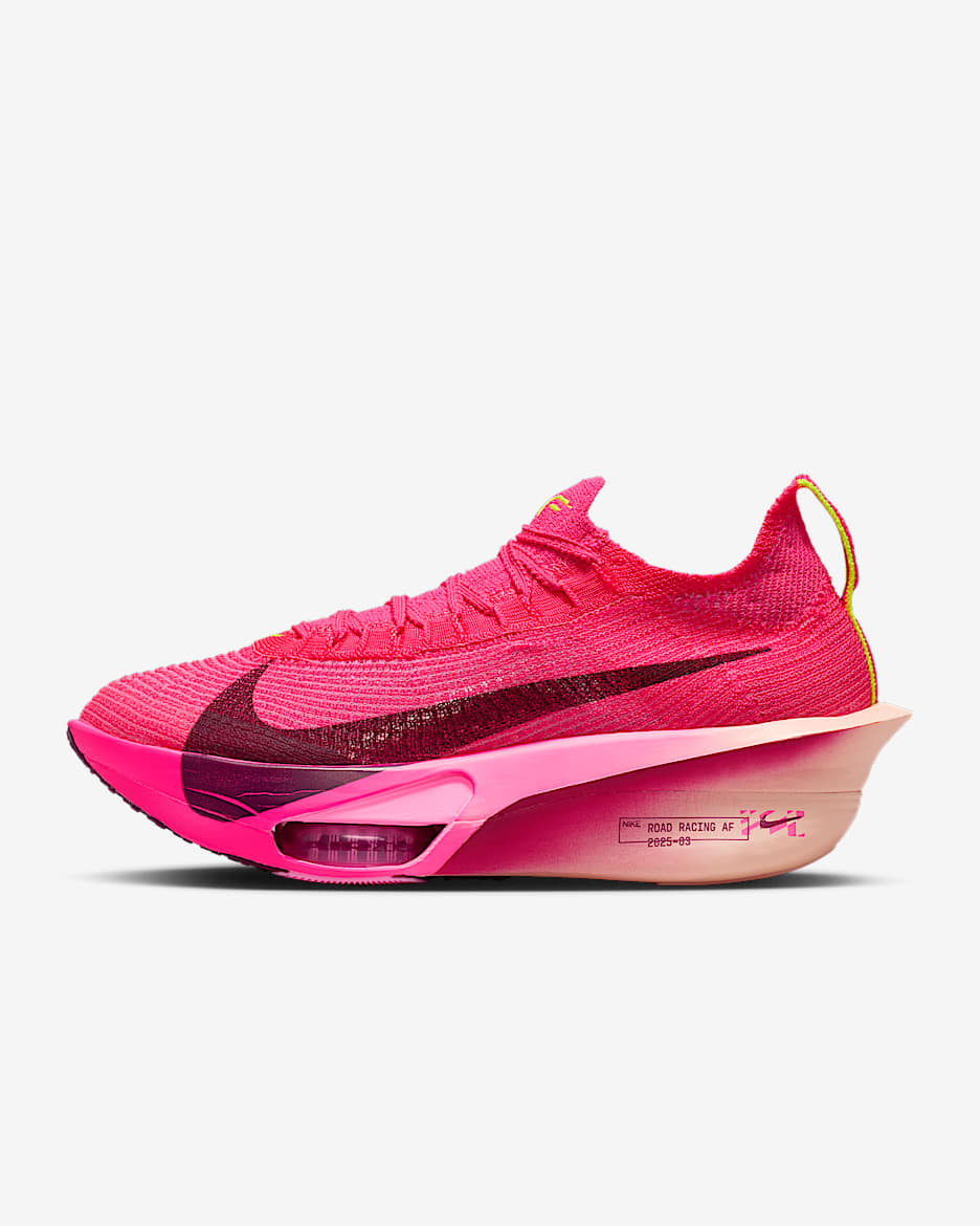 Nike Alphafly 3 Tenis de carrera en pavimento para mujer - Hiperrosa/Tinte carmesí/Hechizo rosa/Burdeos