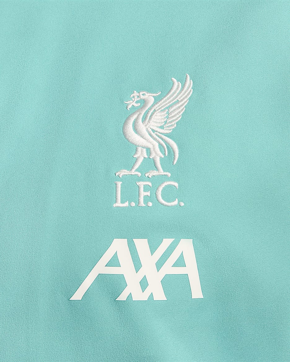 Liverpool F.C. Strike Men's Nike Dri-FIT Football Jacket - Washed Teal/Black/Sail